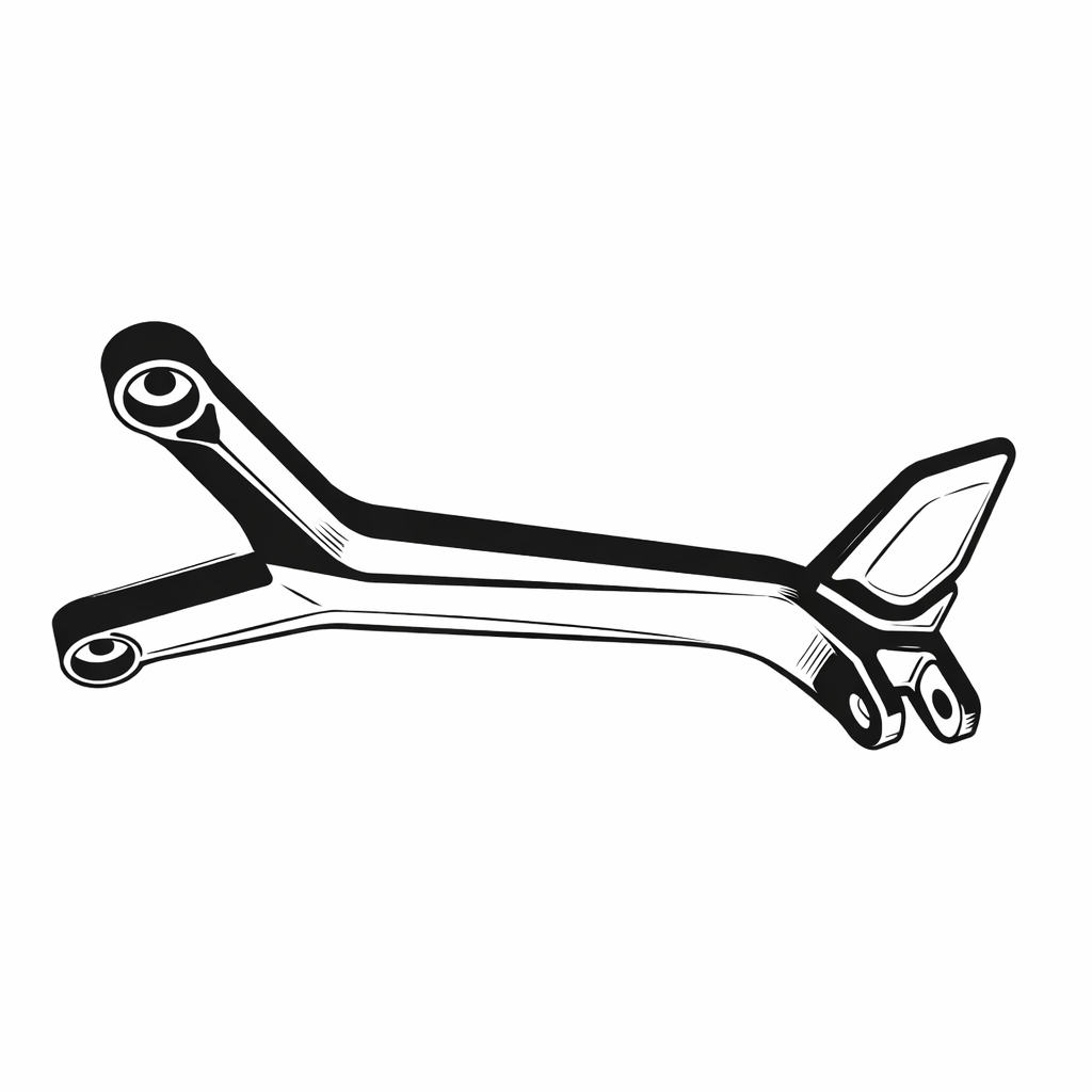 Support de repose-pieds arrière côté gauche